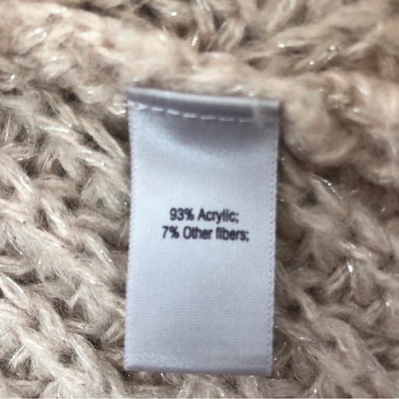 Beige/Tan Jennifer Lopez Sweater with Buttoned Collar - Picture 9 of 10